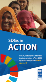 Omslag för rapporten SDGs in Action - UNDP (2017)