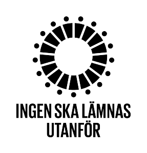 Logotyp svenska – stående svart